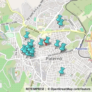 Mappa Via degli Studi, 95047 Paternò CT, Italia (0.49412)