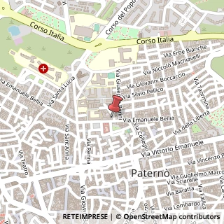 Mappa Via Emanuele Bellia, 138, 95047 Paternò, Catania (Sicilia)