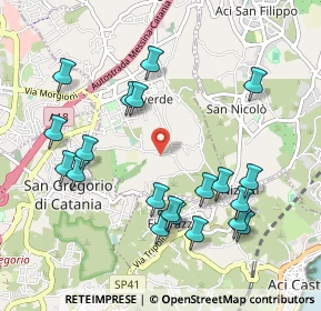 Mappa Via Monte d 'Oro, 95028 Valverde CT, Italia (1.2015)