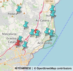 Mappa Via Monte d 'Oro, 95028 Valverde CT, Italia (4.01273)