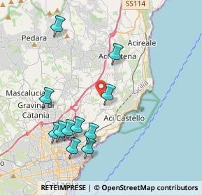 Mappa Via Monte d 'Oro, 95028 Valverde CT, Italia (4.72455)