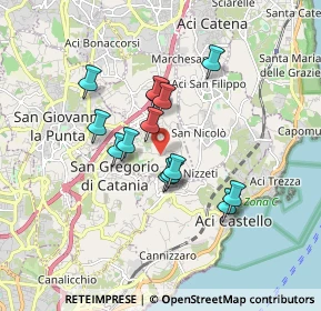 Mappa Via Monte d 'Oro, 95028 Valverde CT, Italia (1.51357)