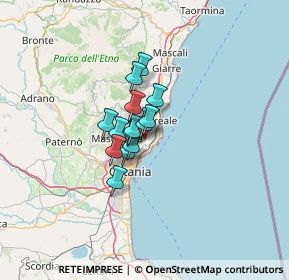 Mappa Via Monte d 'Oro, 95028 Valverde CT, Italia (7.68071)