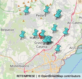 Mappa Via Carlo Pisacane, 95030 Mascalucia CT, Italia (3.38643)