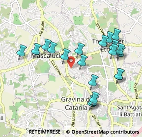 Mappa Via Carlo Pisacane, 95030 Mascalucia CT, Italia (1.142)