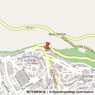 Mappa Piazza Canonico Giuseppe Alessi,  4, 94100 Enna, Enna (Sicilia)
