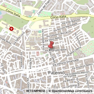 Mappa Via Bellia Emanuele, 102, 95047 Paterno, Potenza (Basilicata)