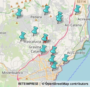 Mappa Via dei Giardini, 95030 Tremestieri Etneo CT, Italia (4.48769)
