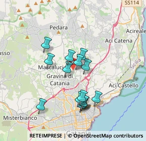 Mappa Via dei Giardini, 95030 Tremestieri Etneo CT, Italia (3.526)