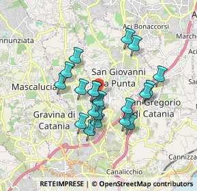 Mappa Via San Giovanni la Punta, 95030 Catania CT, Italia (1.652)