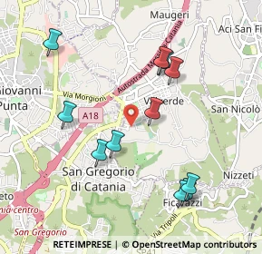 Mappa Via Salvatore Quasimodo, 95028 Valverde CT, Italia (1.12545)