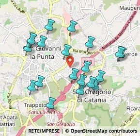 Mappa Via Pietro Mascagni, 95037 San Giovanni La Punta CT, Italia (1.09)