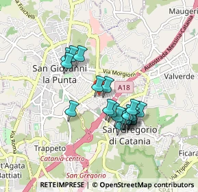 Mappa Via Pietro Mascagni, 95037 San Giovanni La Punta CT, Italia (0.8065)
