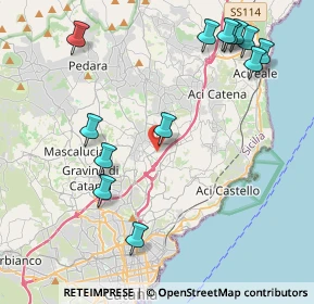 Mappa Via Pietro Mascagni, 95037 San Giovanni La Punta CT, Italia (5.56231)