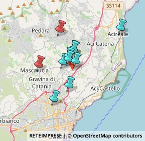 Mappa Via Pietro Mascagni, 95037 San Giovanni La Punta CT, Italia (2.78)