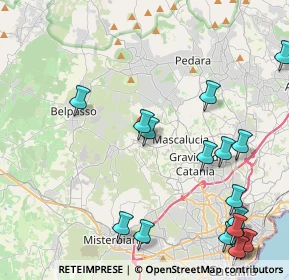 Mappa Via Sottotenente Privitera, 95030 San Pietro Clarenza CT, Italia (6.21353)