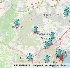 Mappa Via Sottotenente Privitera, 95030 San Pietro Clarenza CT, Italia (6.93533)