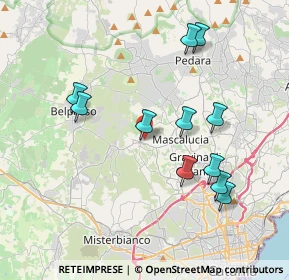 Mappa Via Sottotenente Privitera, 95030 San Pietro Clarenza CT, Italia (4.31909)