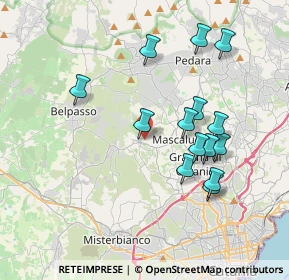Mappa Via Sottotenente Privitera, 95030 San Pietro Clarenza CT, Italia (4.09786)