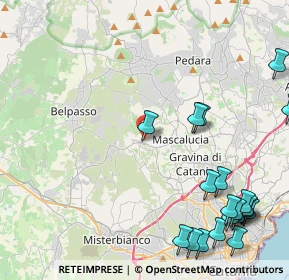 Mappa Via Sottotenente Privitera, 95030 San Pietro Clarenza CT, Italia (6.7345)