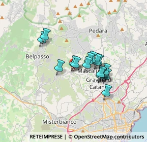 Mappa Via Sottotenente Privitera, 95030 San Pietro Clarenza CT, Italia (2.79938)