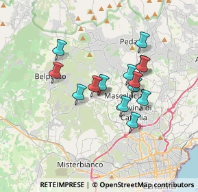 Mappa Via Sottotenente Privitera, 95030 San Pietro Clarenza CT, Italia (3.16143)