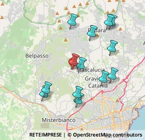 Mappa Via Sottotenente Privitera, 95030 San Pietro Clarenza CT, Italia (4.24077)