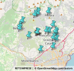 Mappa Via S. T. Privitera, 95030 San Pietro Clarenza CT, Italia (3.5115)