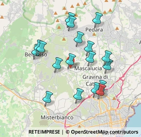 Mappa Via Sottotenente Privitera, 95030 San Pietro Clarenza CT, Italia (3.99611)