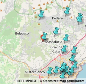 Mappa Via S. T. Privitera, 95030 San Pietro Clarenza CT, Italia (6.599)