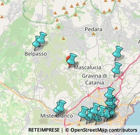 Mappa Via Sottotenente Privitera, 95030 San Pietro Clarenza CT, Italia (6.5715)