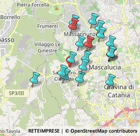 Mappa Via Sottotenente Privitera, 95030 San Pietro Clarenza CT, Italia (1.8355)