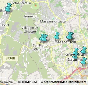 Mappa Via Sottotenente Privitera, 95030 San Pietro Clarenza CT, Italia (2.80583)