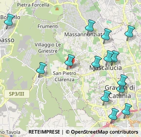 Mappa Via Sottotenente Privitera, 95030 San Pietro Clarenza CT, Italia (2.90071)