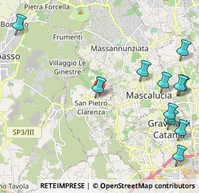 Mappa Via S. T. Privitera, 95030 San Pietro Clarenza CT, Italia (3.19818)
