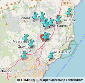 Mappa Via Cilea, 95037 San Giovanni La Punta CT, Italia (3.54846)