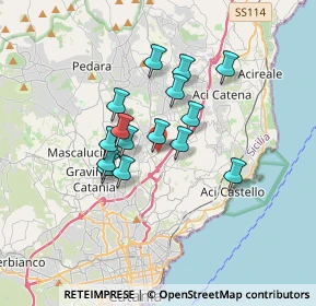 Mappa Via Cilea, 95037 San Giovanni La Punta CT, Italia (2.906)