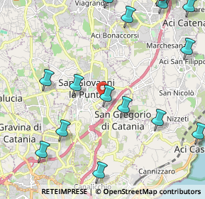 Mappa Via Cilea, 95037 San Giovanni La Punta CT, Italia (3.255)