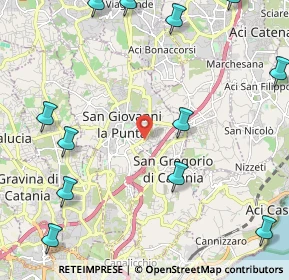 Mappa Via Cilea, 95037 San Giovanni La Punta CT, Italia (3.42083)
