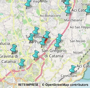 Mappa Via Cilea, 95037 San Giovanni La Punta CT, Italia (2.82389)