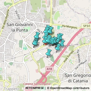 Mappa Via Cilea, 95037 San Giovanni La Punta CT, Italia (0.23846)