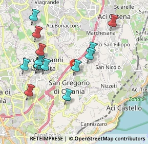 Mappa Via Morgioni, 95027 San Gregorio di Catania CT, Italia (2.23857)