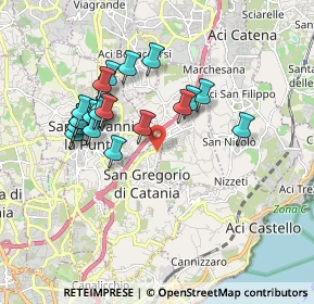 Mappa Via Morgioni, 95027 San Gregorio di Catania CT, Italia (1.8765)