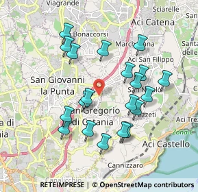 Mappa Via Morgioni, 95027 San Gregorio di Catania CT, Italia (1.988)