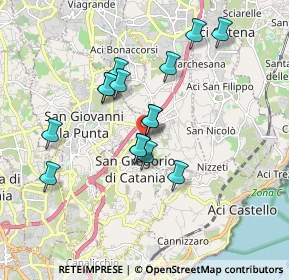 Mappa Via Morgioni, 95027 San Gregorio di Catania CT, Italia (1.73667)