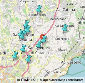 Mappa Via Morgioni, 95027 San Gregorio di Catania CT, Italia (2.17083)