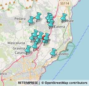 Mappa Via Morgioni, 95027 San Gregorio di Catania CT, Italia (2.945)