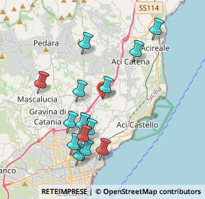 Mappa Via Morgioni, 95027 San Gregorio di Catania CT, Italia (4.37714)
