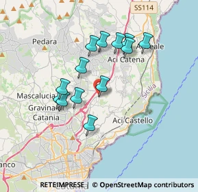 Mappa Via Morgioni, 95027 San Gregorio di Catania CT, Italia (3.44077)