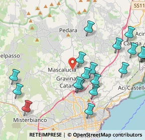 Mappa Via Guglielmo Marconi, 95030 Tremestieri Etneo CT, Italia (5.6095)
